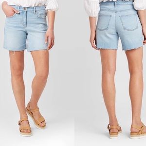 Universal Thread Boyfriend Shorts Raw Hem Size 10